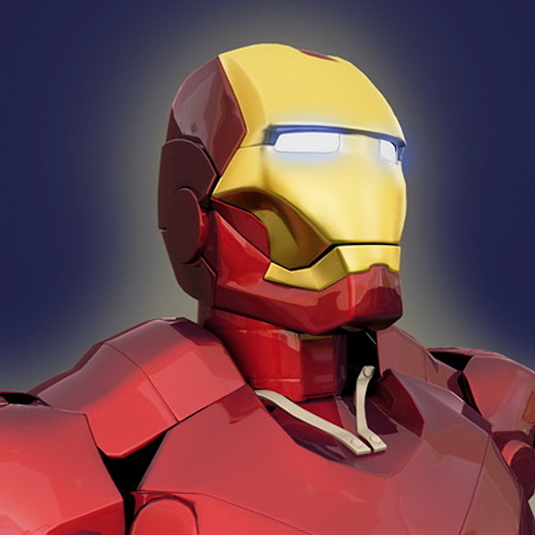 3dsmax character iron man - Iron man by bahramnj